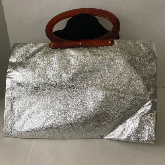 vintage Handbags - Super fun 1960’s silver handbag to tote